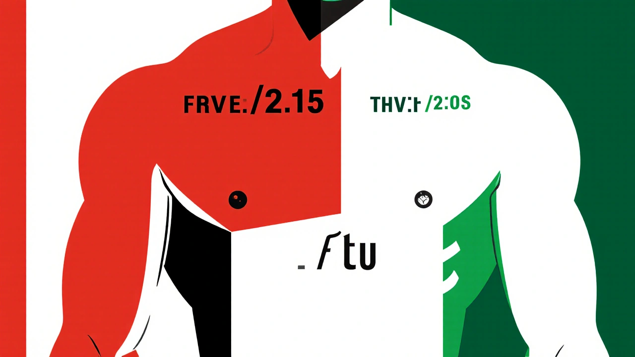 Human torso divided into colored zones indicating safe and unsafe areas for steroid use.