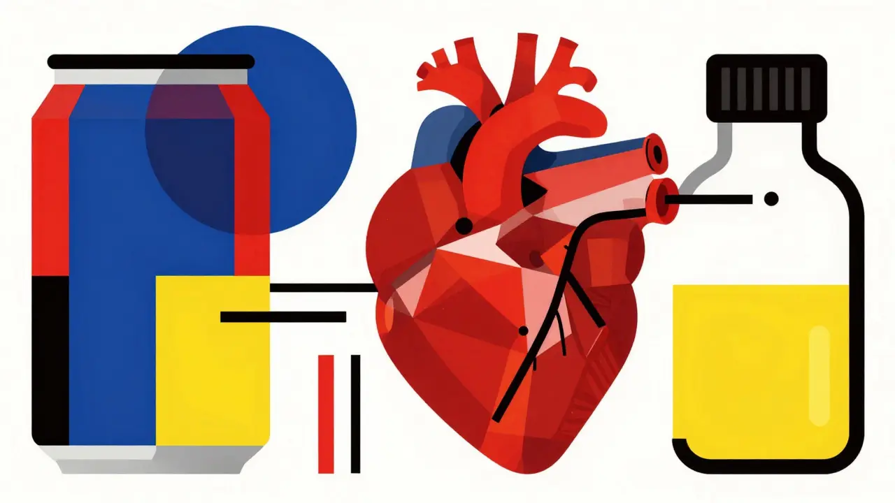 Energy Drinks and Stimulant Medications: Blood Pressure and Heart Risks