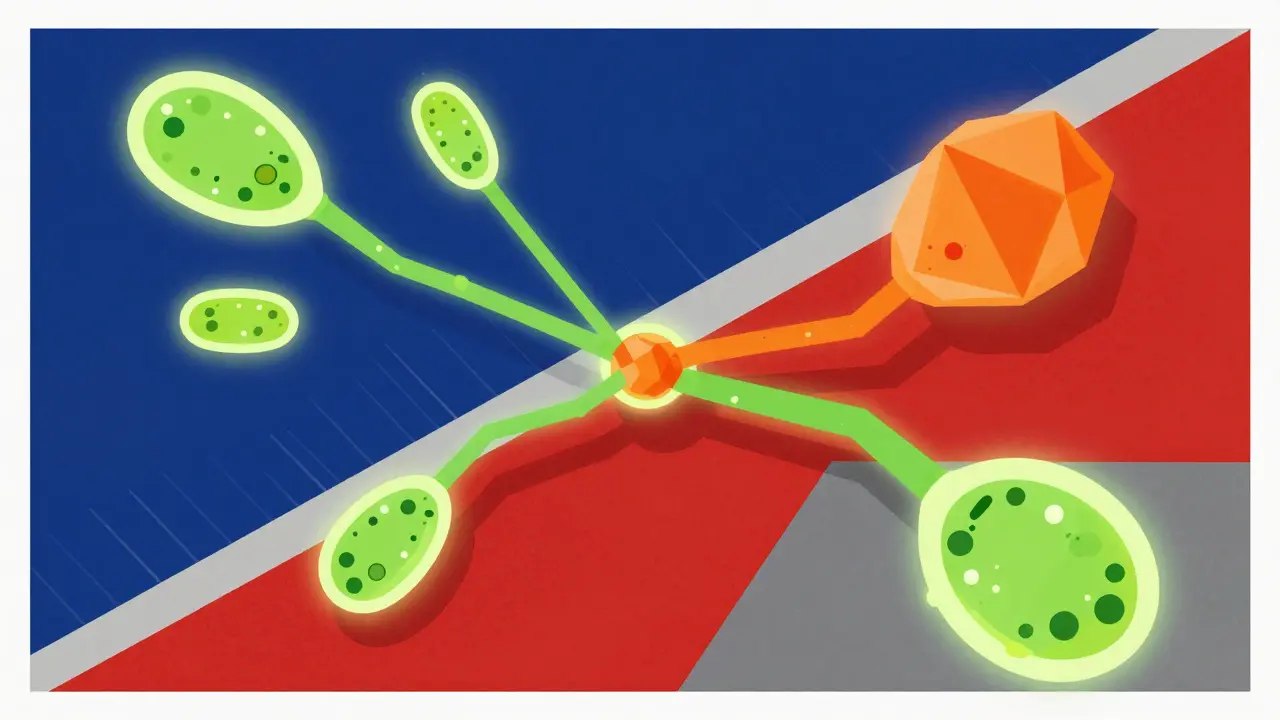 Geometric representation of stem cell therapy and medical progress.