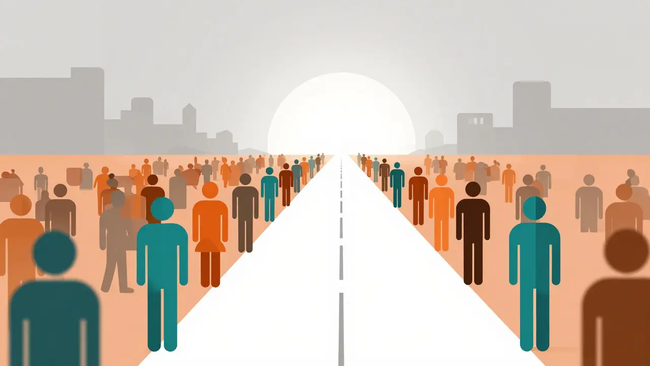 Abstract pathway symbolizing easier access to future biosimilars